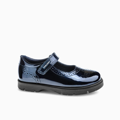 Pablosky strap 360229 navy patent - Kirbys Footwear Ltd