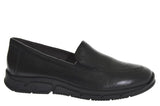 Caprice 24702 black leather slip on