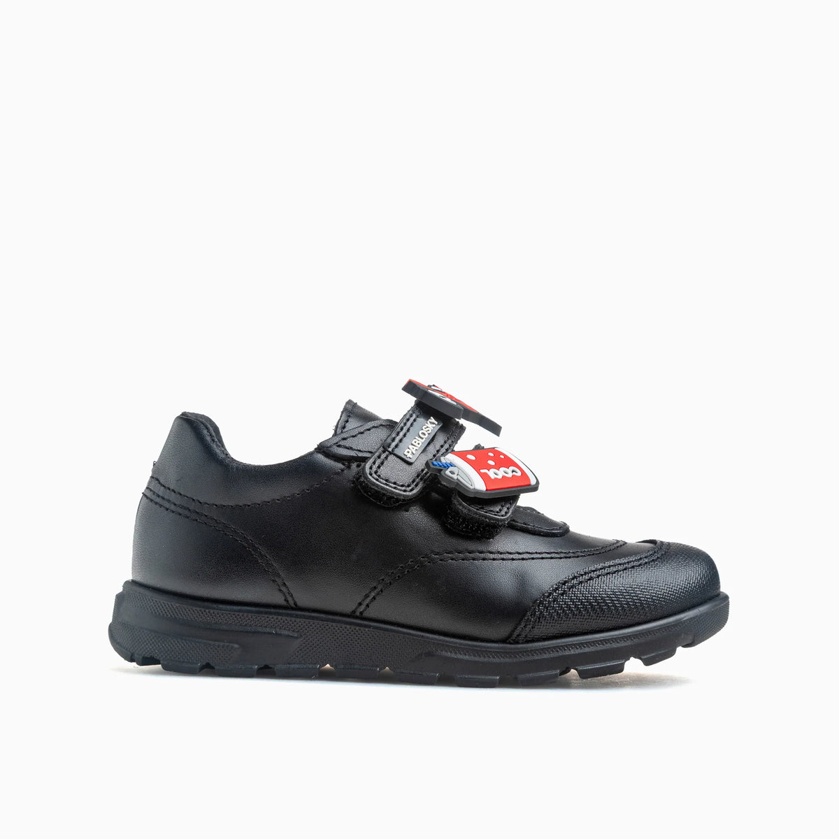 Pablosky velcro black leather 362310 – detail view
