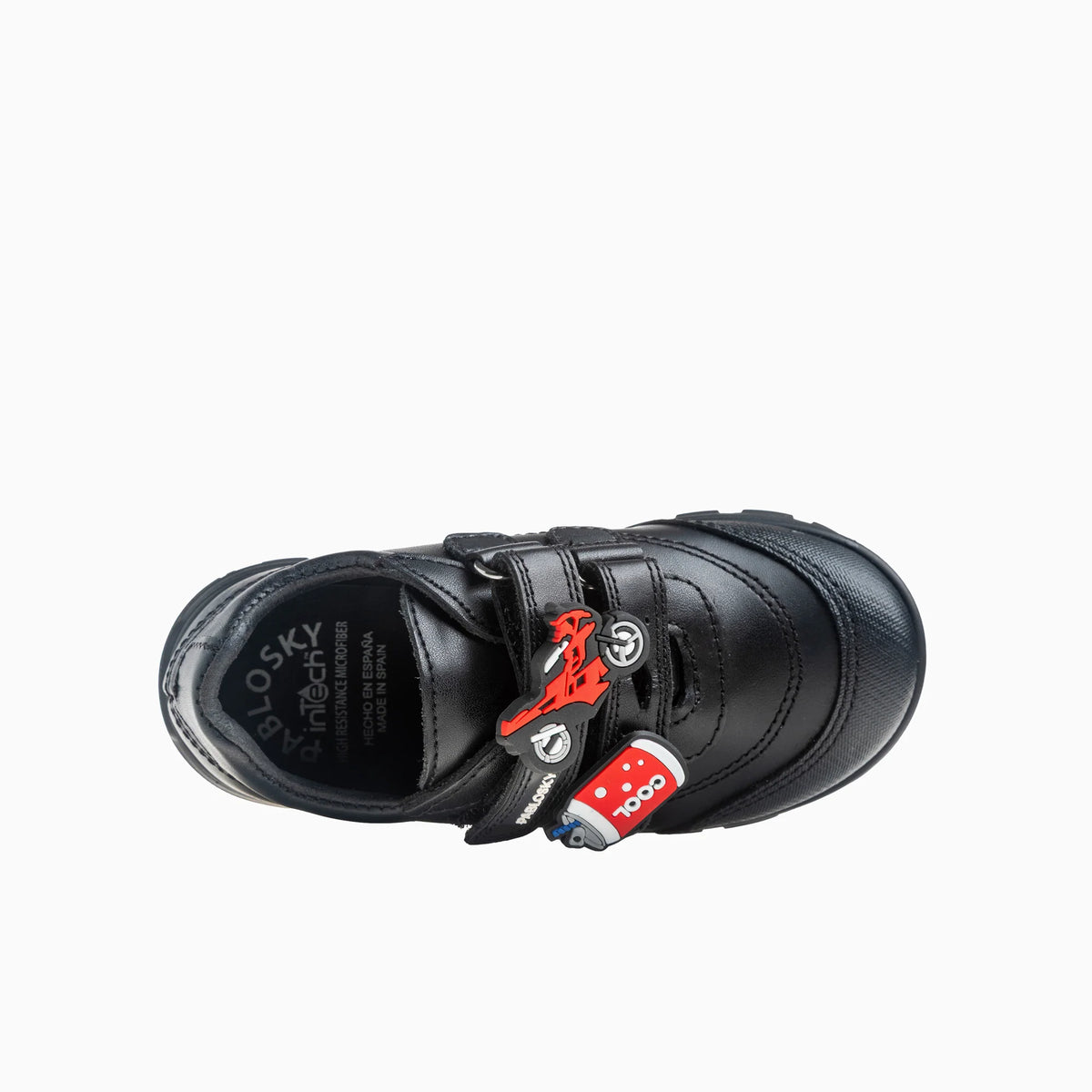 Pablosky velcro black leather 362310 – pair view