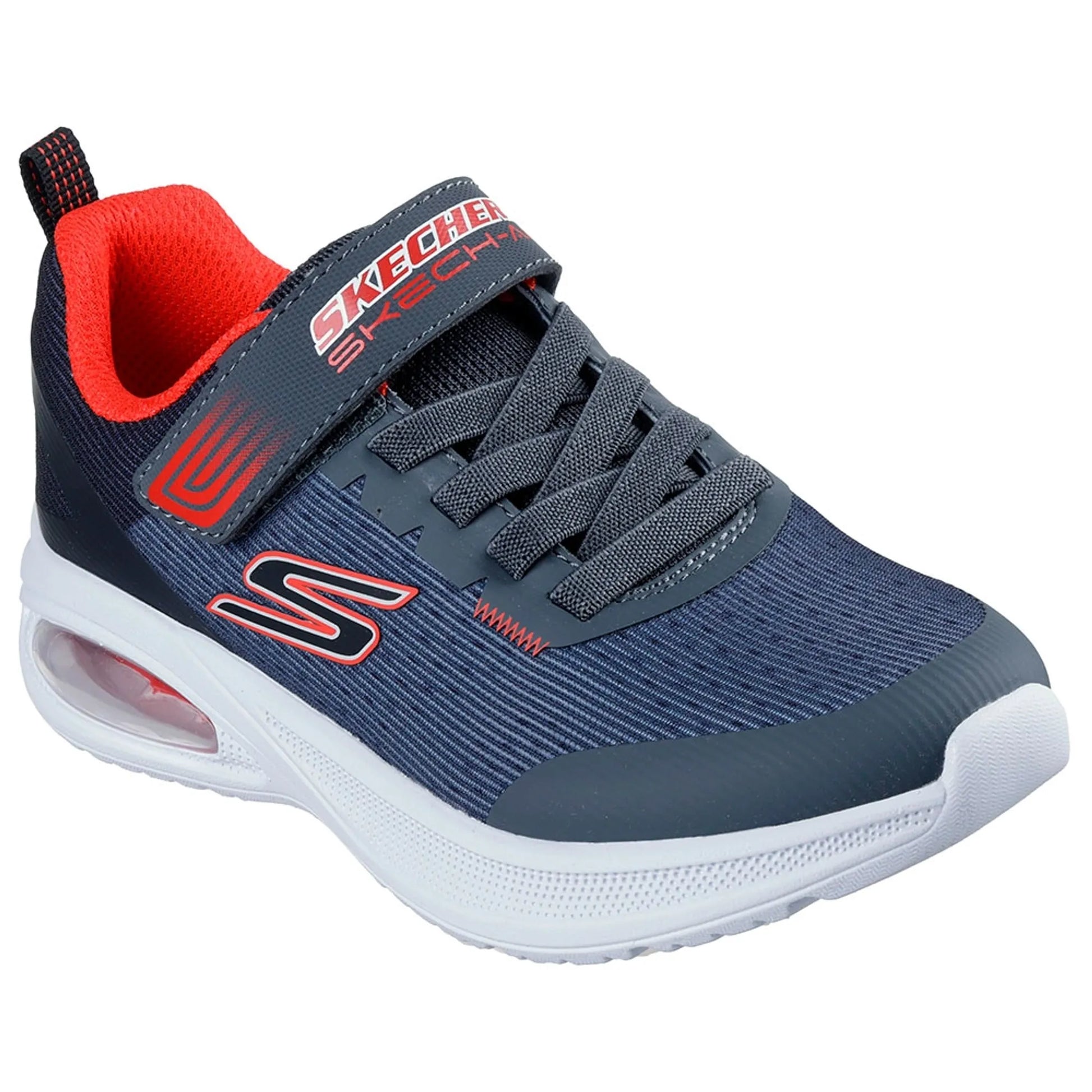 Skechers Microspec advance charcoal lights - Kirbys Footwear Ltd