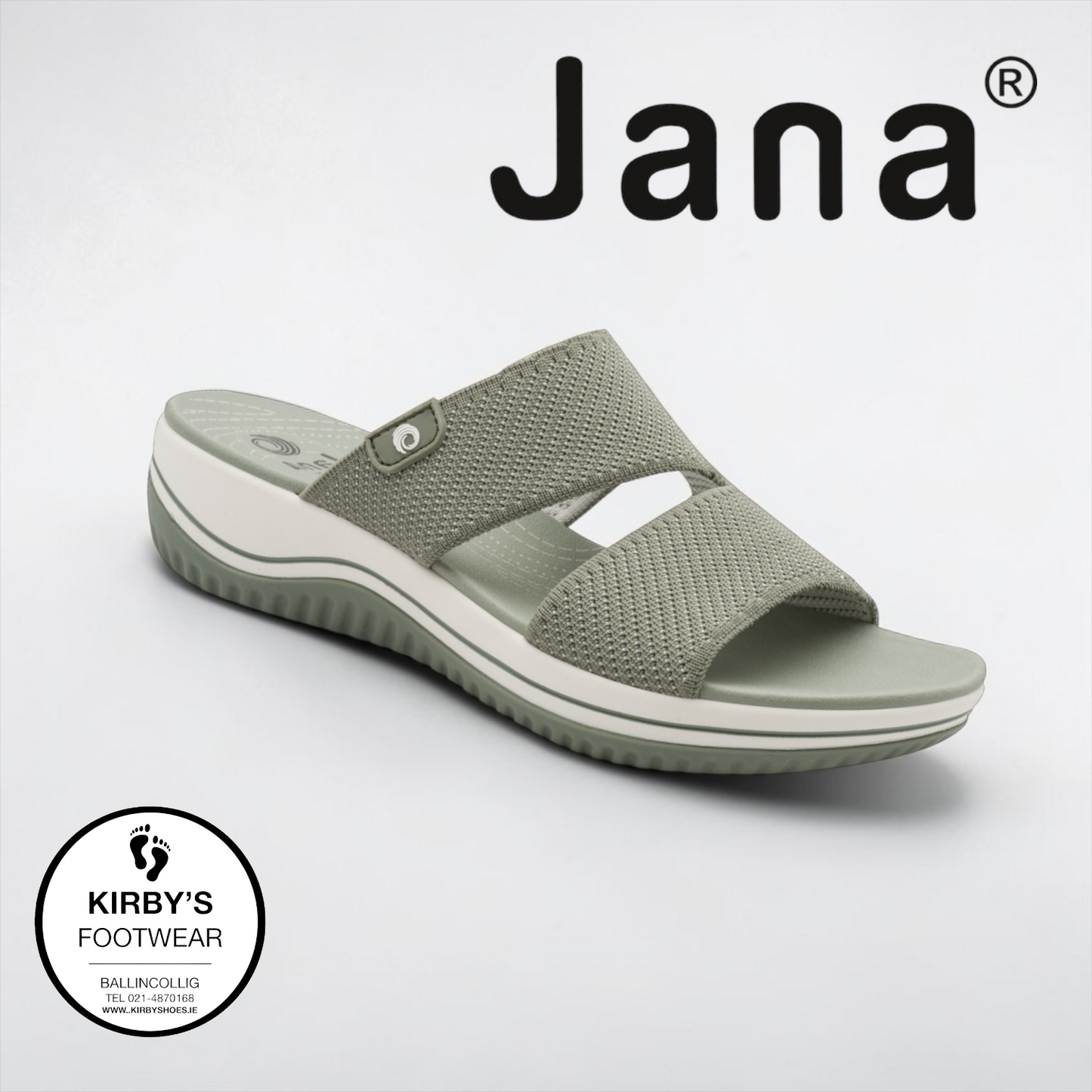 Jana sandal mule - 27270 - sage - Kirbys Footwear Ltd