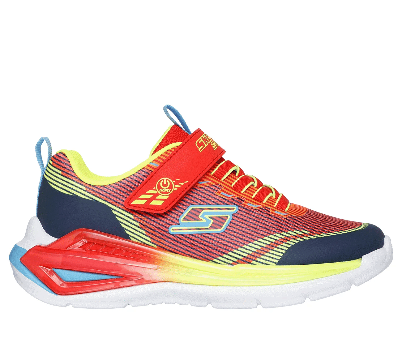 Skechers Tri-namics 2.0 s lights - red - lights - Kirbys Footwear Ltd