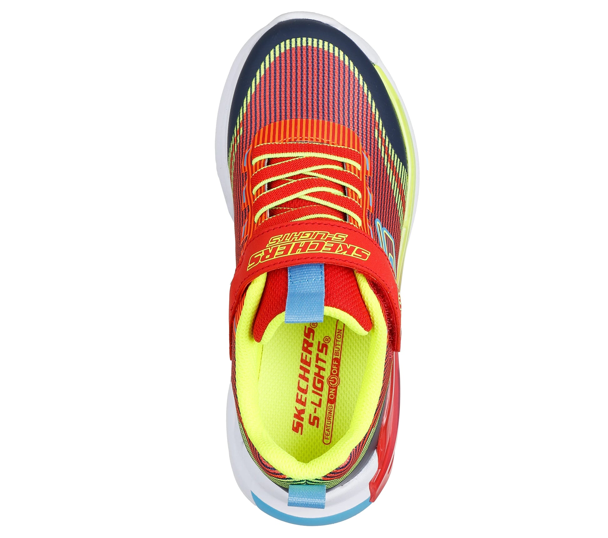 Skechers Tri-namics 2.0 s lights - red - lights - Kirbys Footwear Ltd