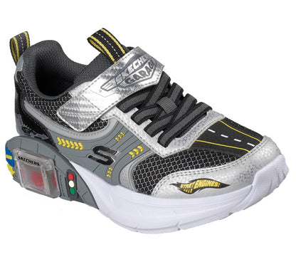 Skechers garage - silver black - Kirbys Footwear Ltd