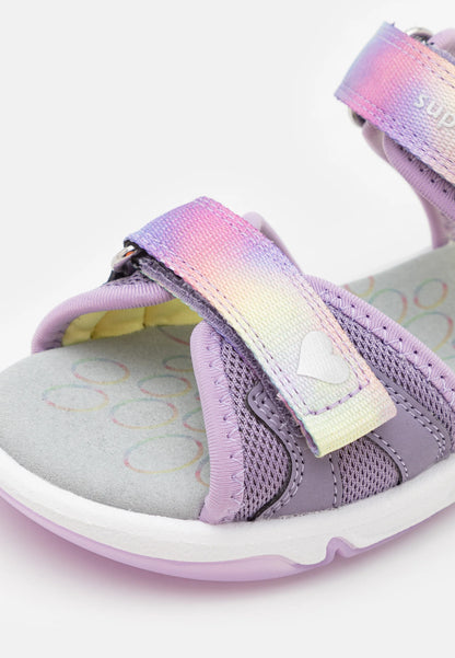 Superfit sandal pebble lilac rainbow - Kirbys Footwear Ltd