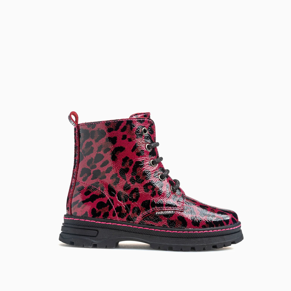 Pablosky boot - burgundy patent - 453679 - Kirbys Footwear Ltd