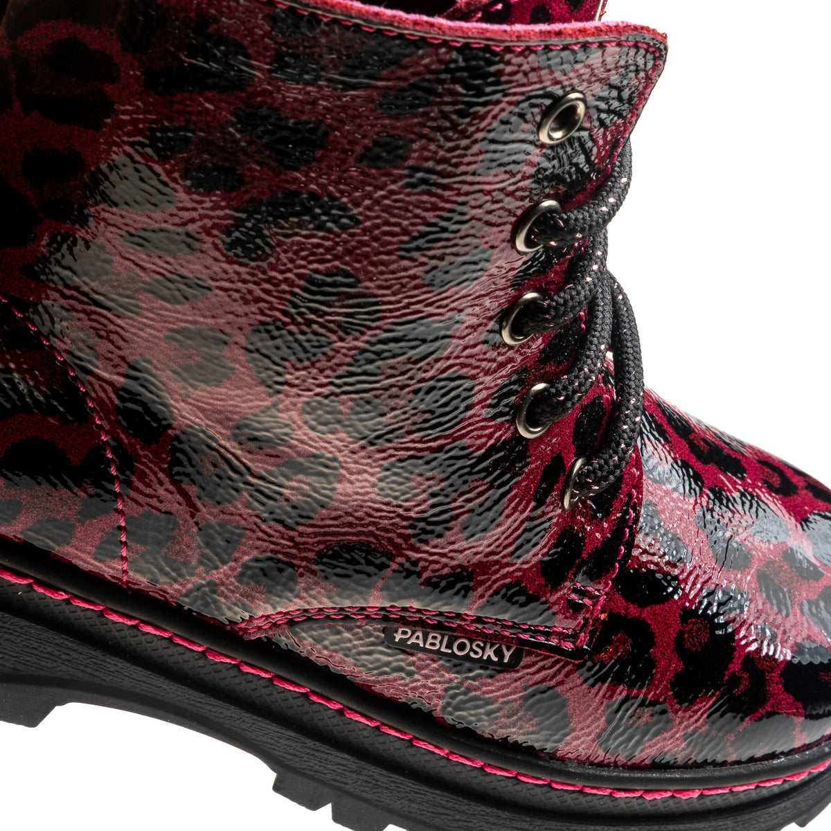 Pablosky boot - burgundy patent - 453679 - Kirbys Footwear Ltd