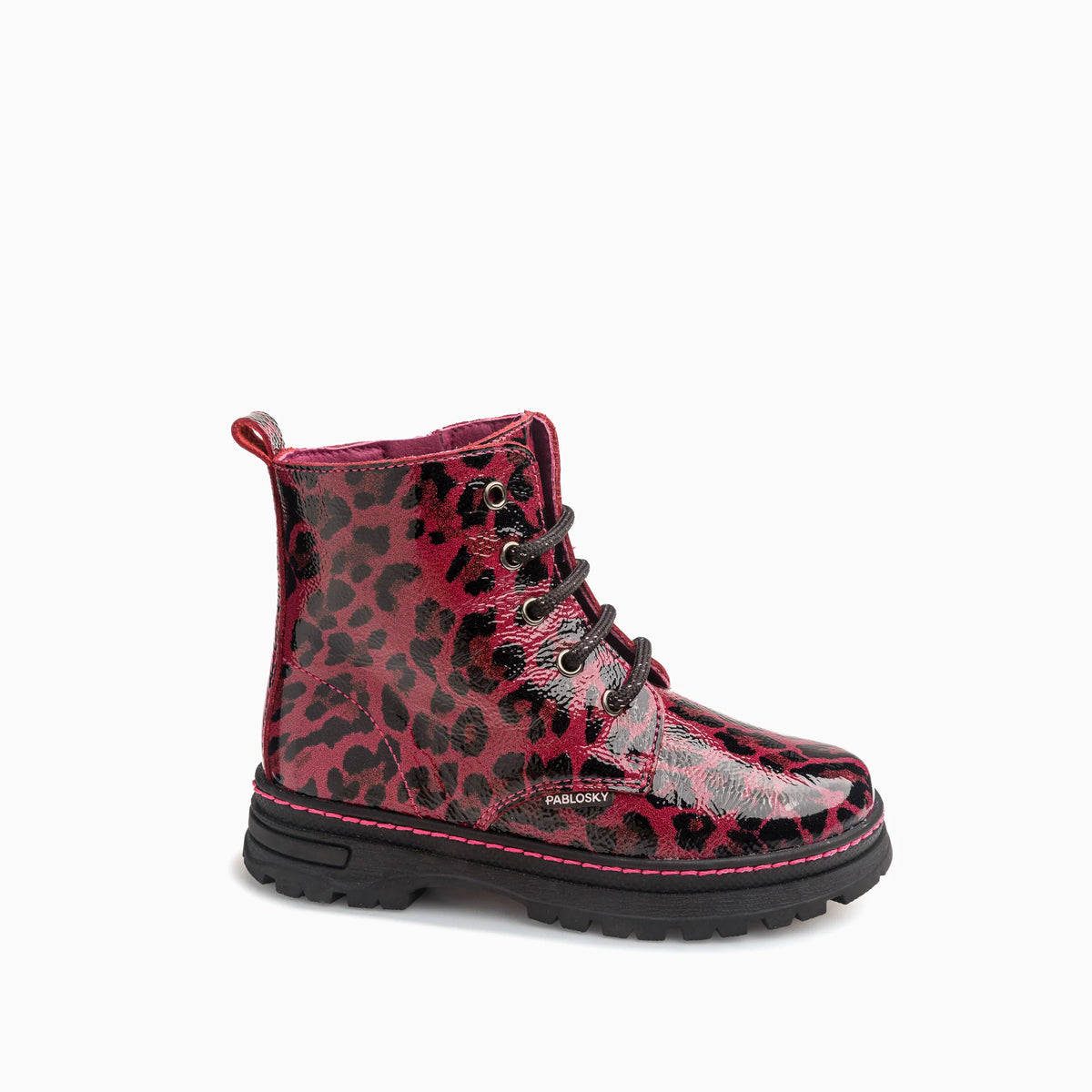 Pablosky boot - burgundy patent - 453679 - Kirbys Footwear Ltd