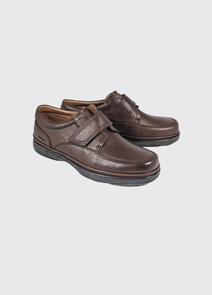 Dubarry Braston tan leather velcro wide