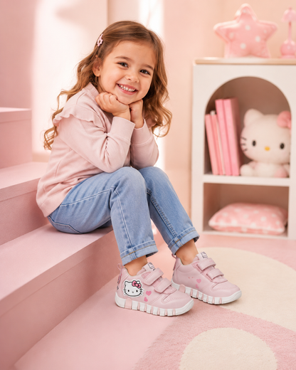 Geox Iupidoo velcro pink Hello Kitty