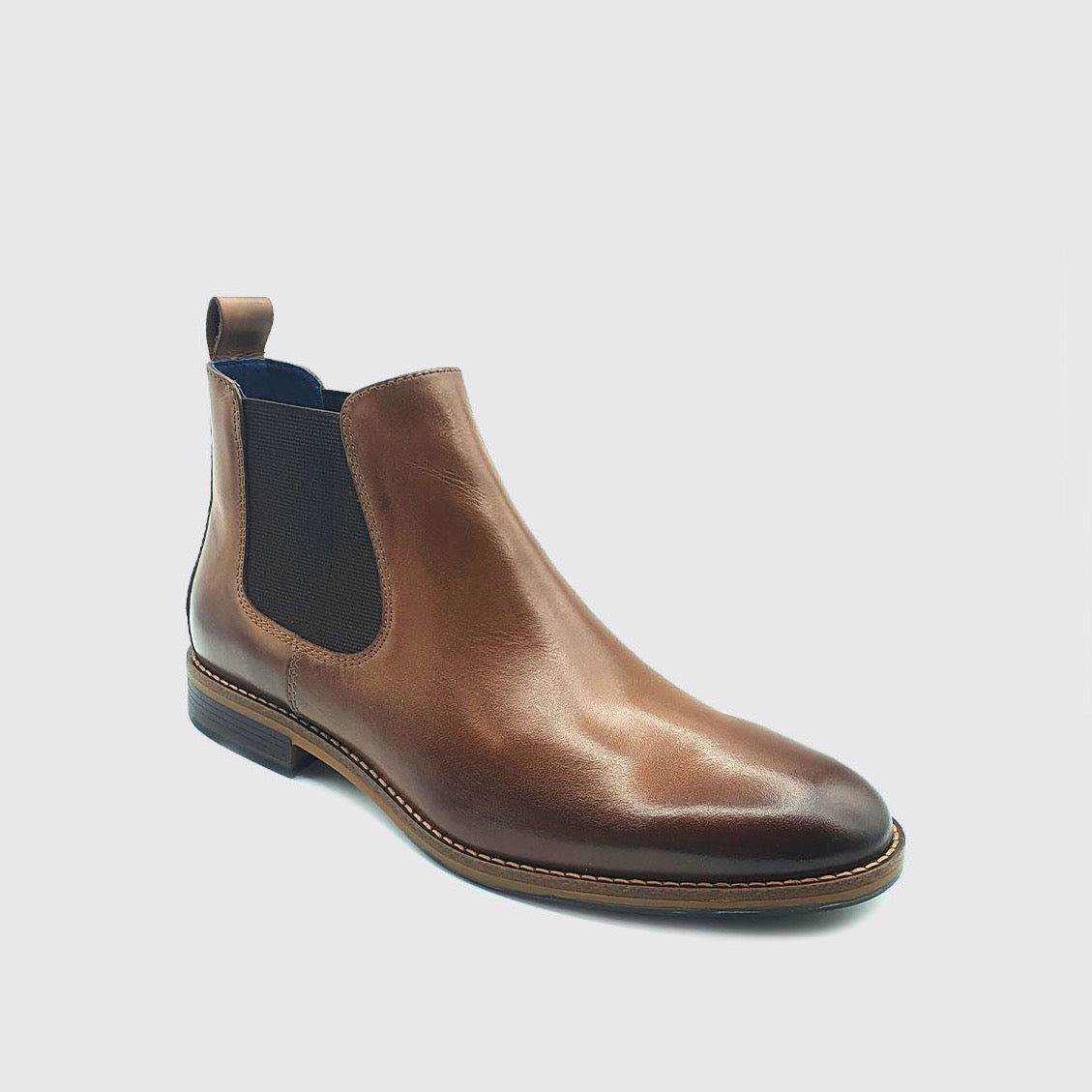 Dubaary Steed tan leather gusset boot