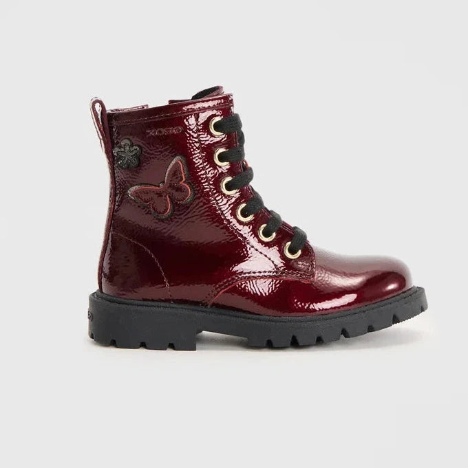 Geox Shaylax Burgundy zip boot