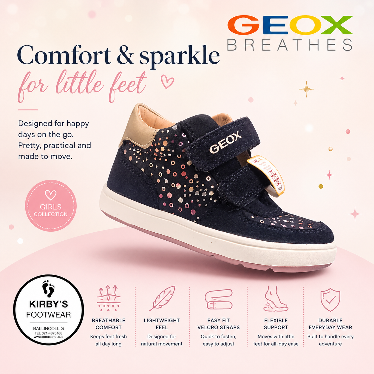 Geox Biglia navy gold