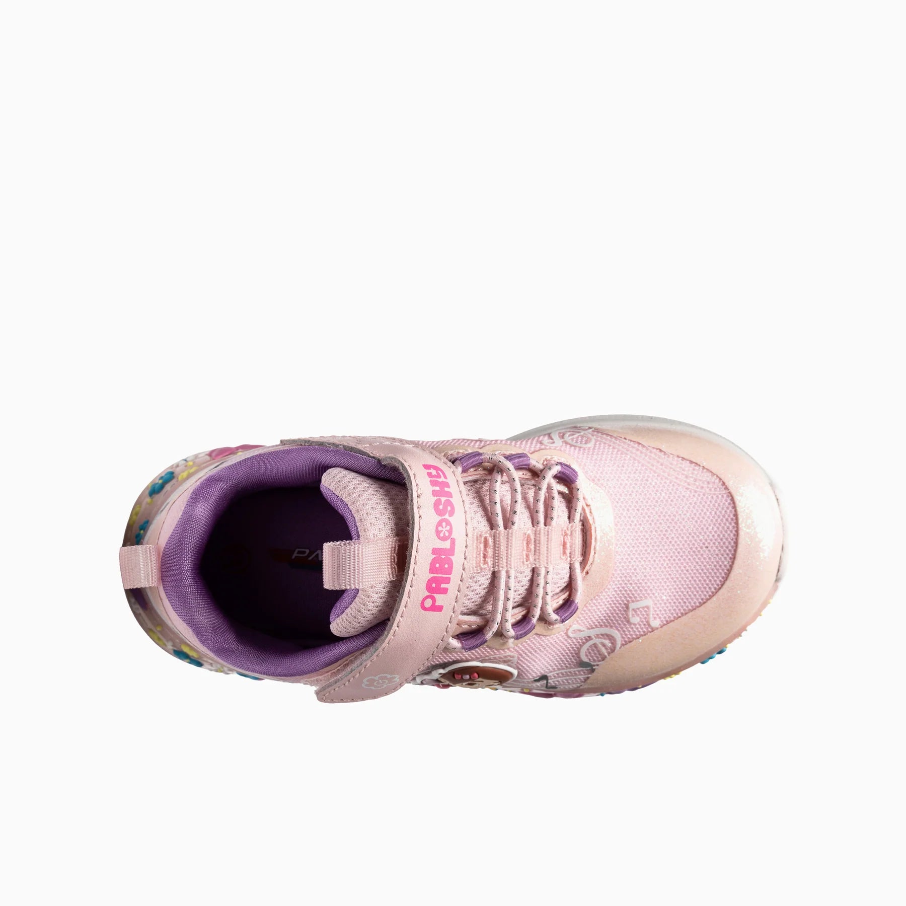 Pablosky trainer Fairy lights pink velcro 985270 - Kirbys Footwear Ltd