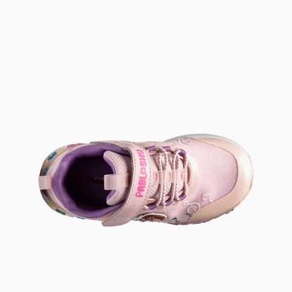 Pablosky trainer Fairy lights pink velcro 985270 - Kirbys Footwear Ltd