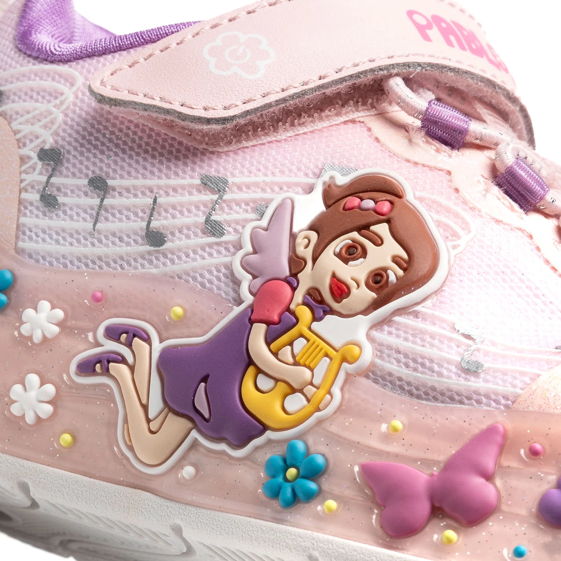 Pablosky trainer Fairy lights pink velcro 985270 - Kirbys Footwear Ltd