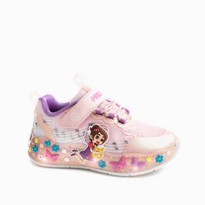 Pablosky trainer Fairy lights pink velcro 985270 - Kirbys Footwear Ltd