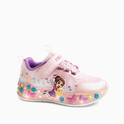 Pablosky trainer Fairy lights pink velcro 985270 - Kirbys Footwear Ltd