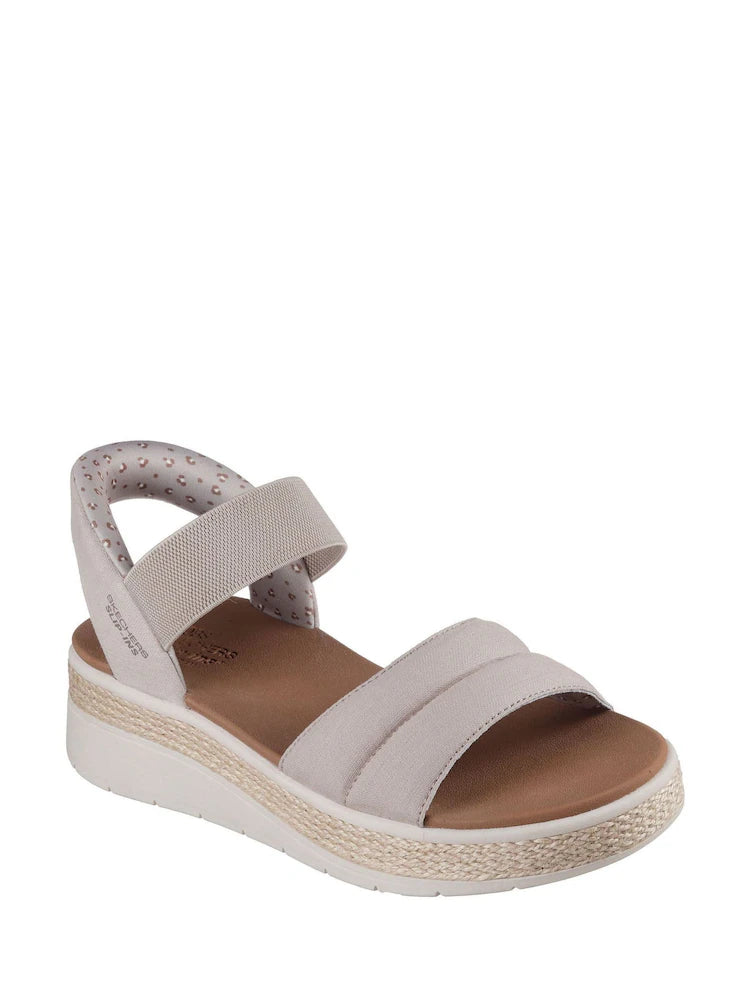 Skechers Slip in sandal - bobs Sunray - taupe - Kirbys Footwear Ltd