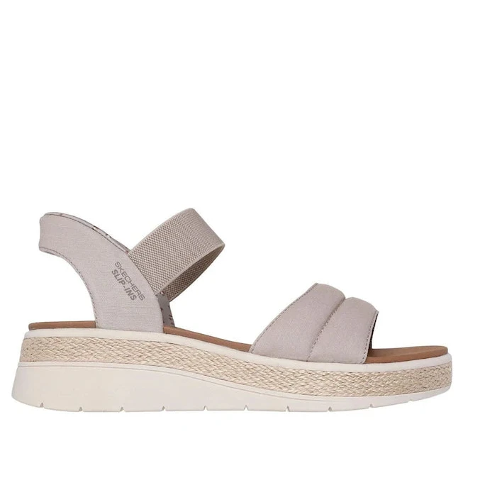 Skechers Slip in sandal - bobs Sunray - taupe - Kirbys Footwear Ltd