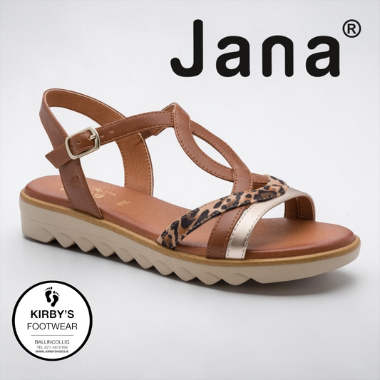 Jana sandal - tan 28278 - Kirbys Footwear Ltd