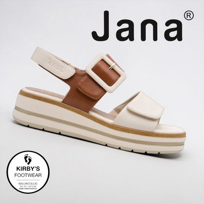 Jana sandal - 28266 - beige tan - Kirbys Footwear Ltd