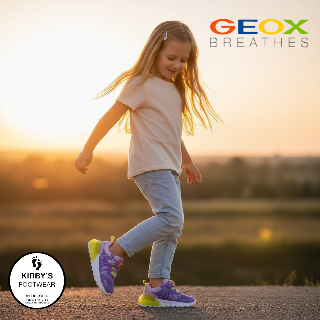 Geox Activart looney tunes lilac lights - Kirbys Footwear Ltd