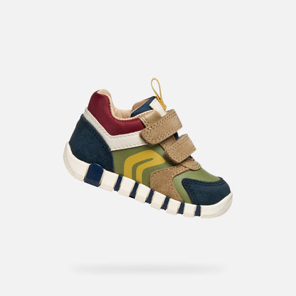 Geox Iupidoo velcro navy pistachio