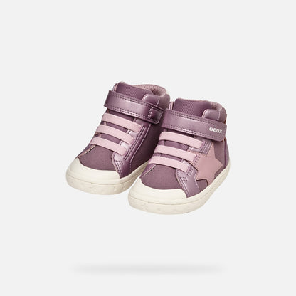 Geox Gisli pink velcro boot