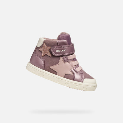 Geox Gisli pink velcro boot