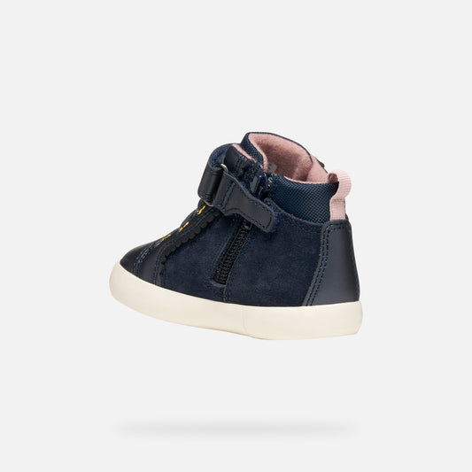 Geox Gisli navy velcro boot - puppy