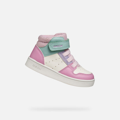Geox high top trainers Eclyper white pink