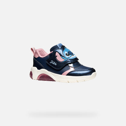 Geox Stitch lights Fadinlight navy pink