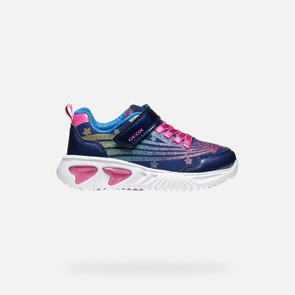 Geox Assister navy rainbow lights