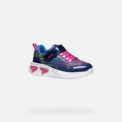 Geox Assister navy rainbow lights