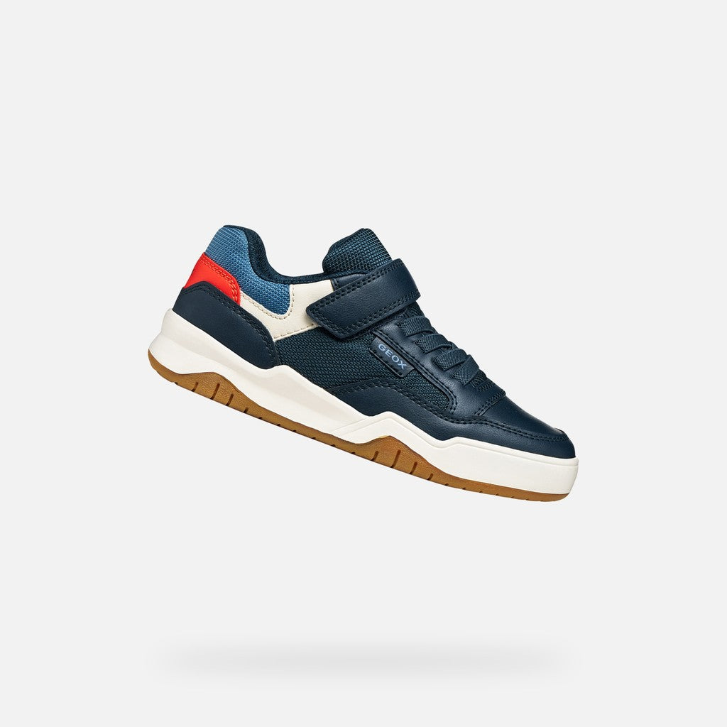 Geox Perth trainer velcro navy - Kirbys Footwear Ltd