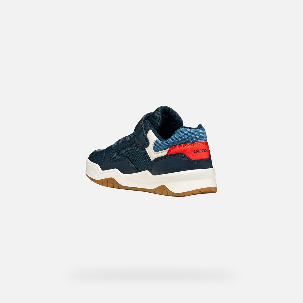 Geox Perth trainer velcro navy - Kirbys Footwear Ltd