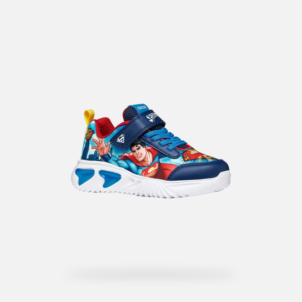 Geox Assister Superman lights - Kirbys Footwear Ltd