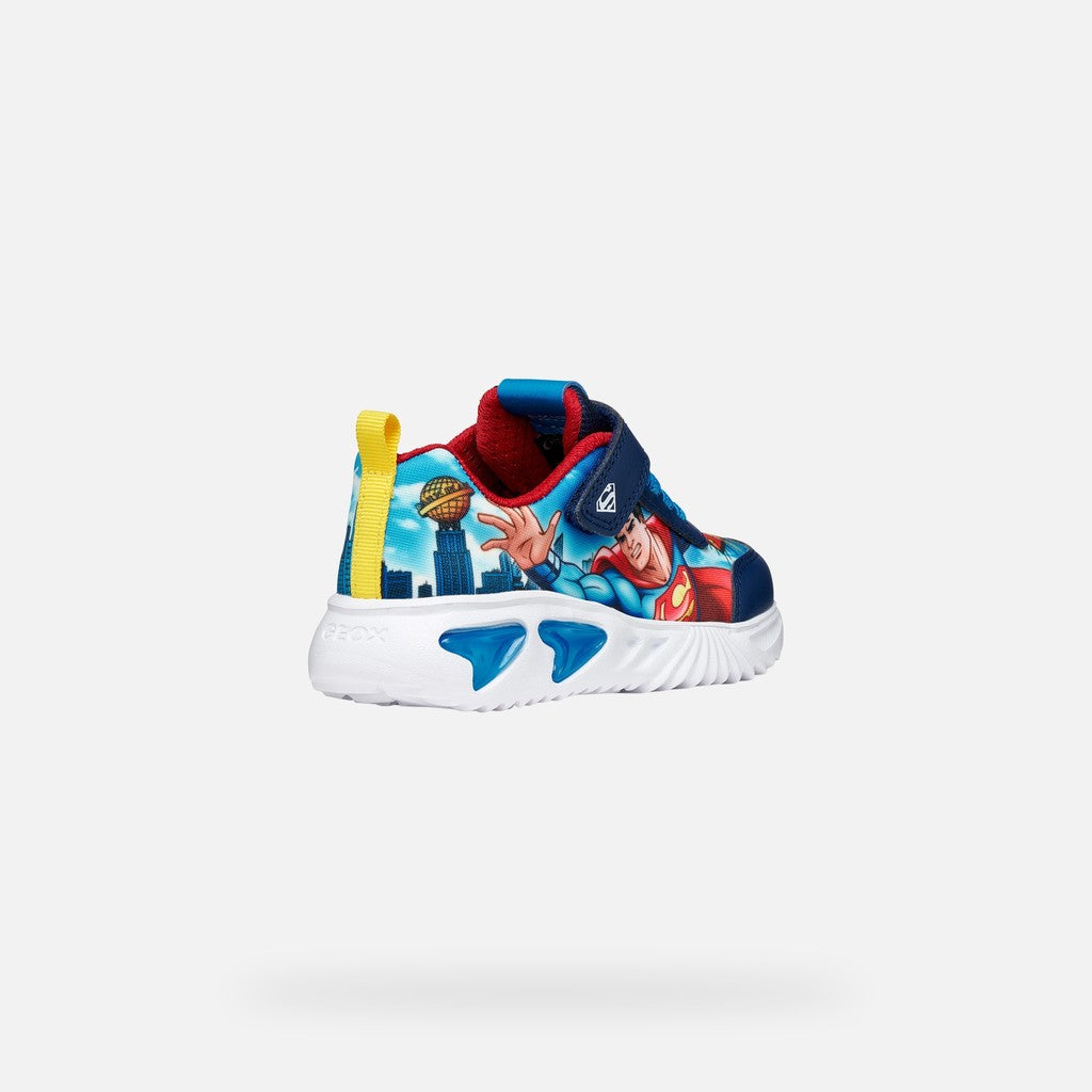 Geox Assister Superman lights - Kirbys Footwear Ltd