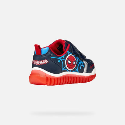 Geox Spiderman trainers lights lightyloo - Kirbys Footwear Ltd