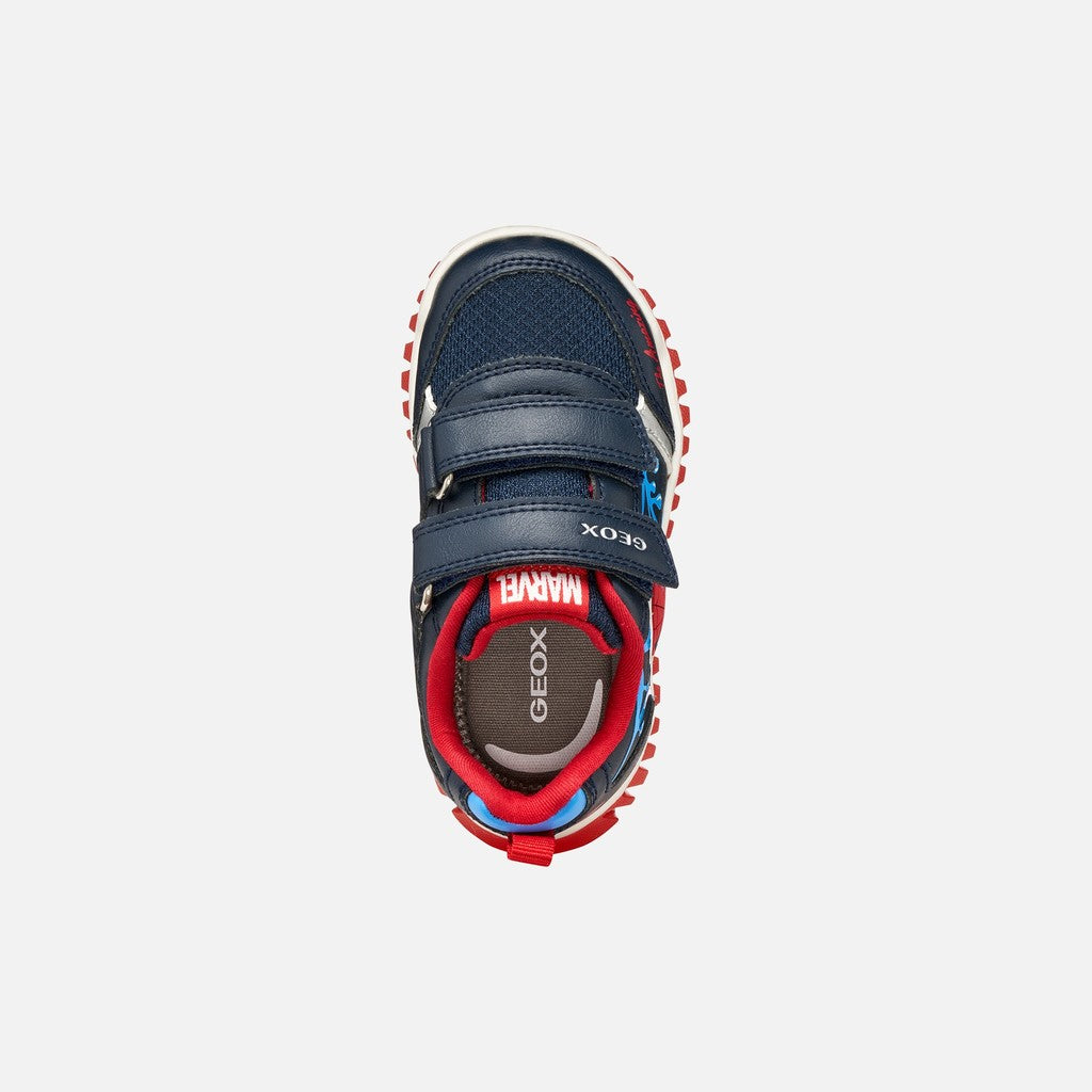 Geox Spiderman trainers lights lightyloo - Kirbys Footwear Ltd