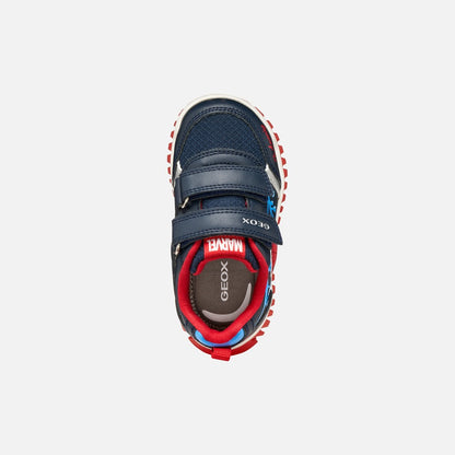 Geox Spiderman trainers lights lightyloo - Kirbys Footwear Ltd
