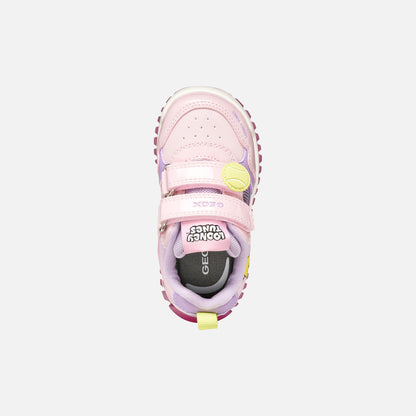 Geox tweety bird lights trainers lightyloo lilac - Kirbys Footwear Ltd