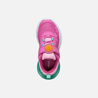 Geox Activart looney tunes pink lights - Kirbys Footwear Ltd