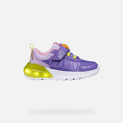 Geox Activart looney tunes lilac lights - Kirbys Footwear Ltd