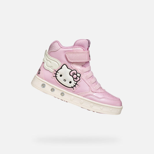 Geox Hello Kitty high top lights Skylin pink