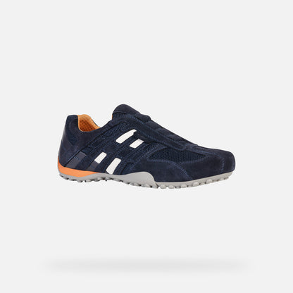 Geox Snake slip on trainer - navy
