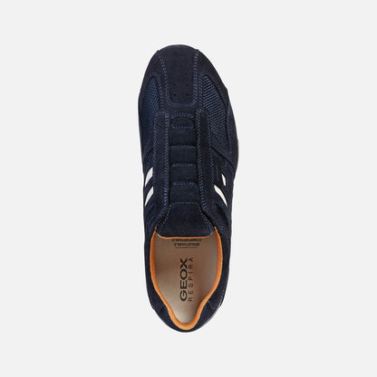 Geox Snake slip on trainer - navy