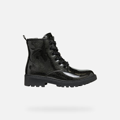 Geox Casey boot black sparkle